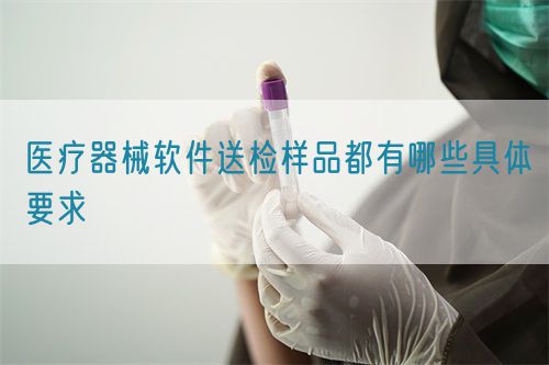 醫(yī)療器械軟件送檢樣品都有哪些具體要求